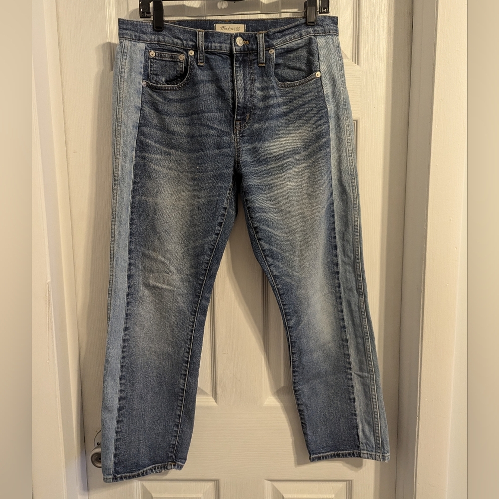 Madewell two tone jeans